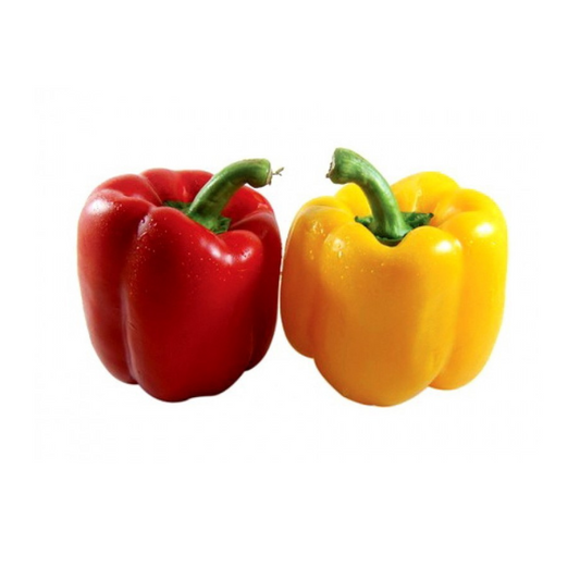 Red and Yellow Capsicum 2 pcs (200-400 gm )