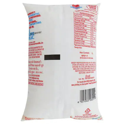 Amul Gold Full Cream Fresh Milk 1L